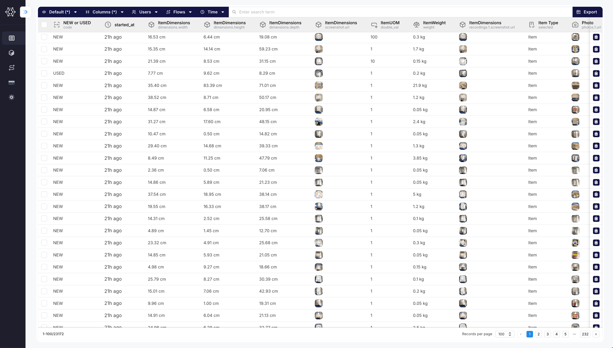Item records